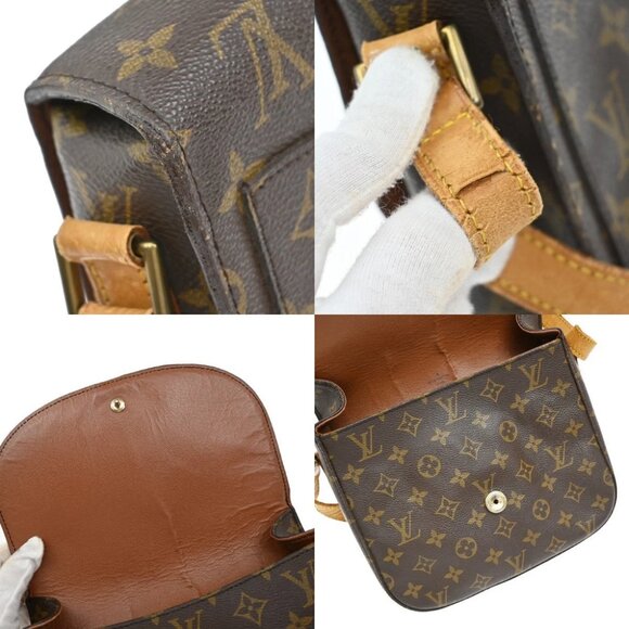 LOUIS VUITTON Saint Cloud GM Shoulder Bag Monogram Leather Brown M51242 30EF901 - Picture 7 of 15